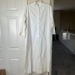 Men’s Kurta 3/4 Sleeve Tan -Penthouse Gallery Cotton Pullover Size Small #486